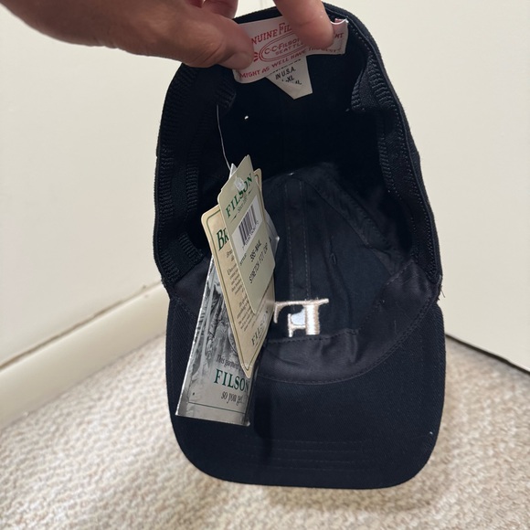 Filson Co Black Cap Hat Men’s Size L/XL Made in USA - NWT - Picture 9 of 9